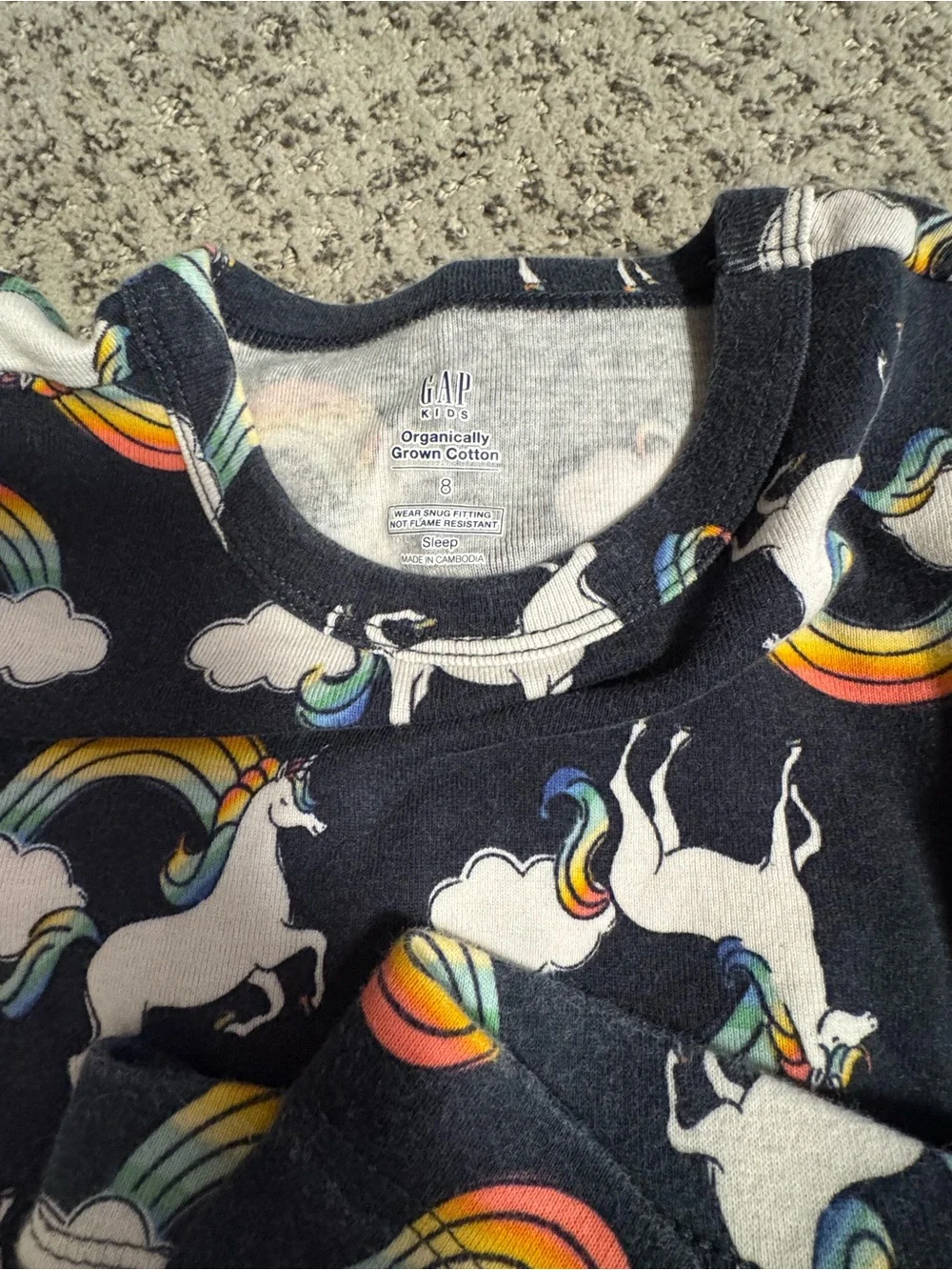 GAP Kids Pajama Set Bundle - Navy, White, Multicolor Stripes
